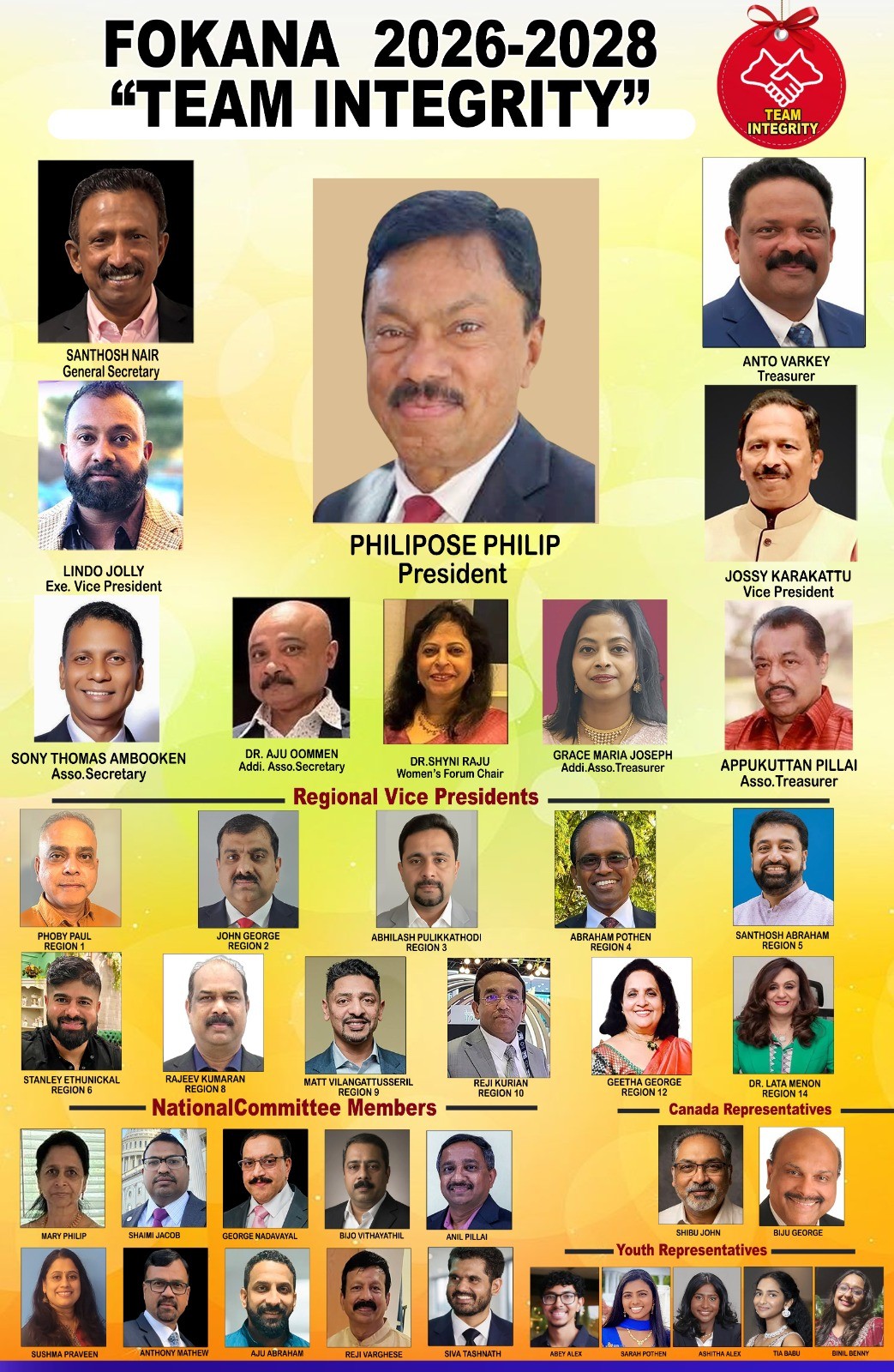 Team Integrity flyer collage